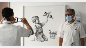 병원에 기부한 뱅크시 그림, 262억원 개인 최고가