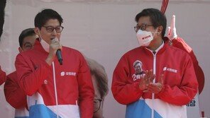 박형준 아들, 선거 유세장 깜짝 등장…“아버지 좋은 시선으로 봐달라”