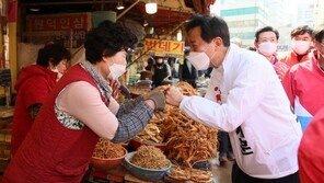 강북 ‘V 루트’ 훑은 오세훈 “여론조사 믿지마라…지금 박빙이다”