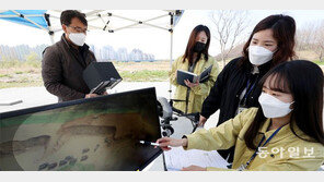 드론으로 건설현장 오염 감시