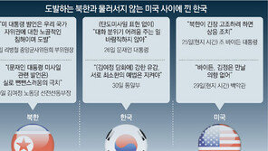 원칙론 美-강경 北 사이… 文정부 ‘대화 구상’ 점점 힘잃어 