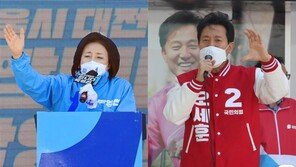 ‘깜깜이 구간’ 직전 판세…吳, 여론조사서 15~26%p 朴 앞서