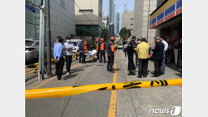 강남 7층짜리 사무용 건물 흔들려…직원 122명 대피 소동