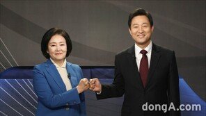 박영선 “현장에는 吳 심판론”…오세훈 “청년 지지 강해진다”