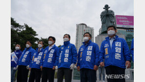 출정식 김영춘, 비장한 출사표 “싸워서 죽기는 쉬워도…”