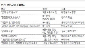 [인천판/문화가]인천·부천지역 문화행사