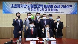 뉴로소나 “대구경북첨단의료산업진흥재단과 BBB 조절 기술이전 계약 체결”