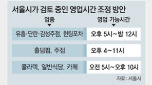 식당 밤 10시-홀덤펍 11시-유흥주점 12시… 서울시, 업종별 영업 가능시간 다양화 추진