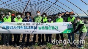 농협중앙회 조합감사위원회, 화훼농가 일손돕기