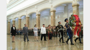 ‘땅에 코 닿을 듯’…北 김여정 참배 각도 눈길