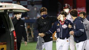 두산 박세혁, 진단 결과 안와골절…“수술 일정 협의 중”