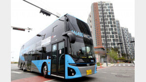 국내 첫 2층 전기버스, 송도~강남 ‘씽씽’