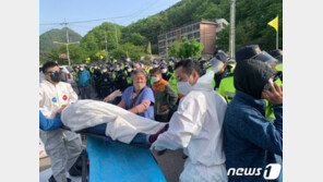 성주 사드기지 공사 자재 반입 과정서 충돌…일부 주민 부상