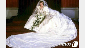 故 다이애나의 수억원 웨딩드레스, 25년만에 외부 전시