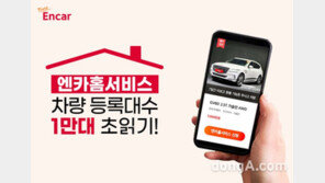 엔카홈서비스 등록대수 1만대 돌파 초읽기