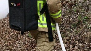 소방호스로 산불현장에 200m 더 가까이