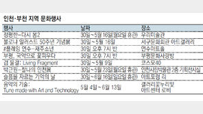 [인천판/문화가]인천·부천지역 문화행사