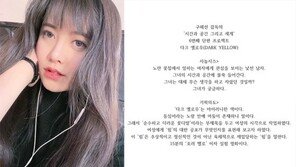 구혜선, 시나리오 완성…“나는 왜 또 미친 짓을 하나”