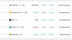 이더리움 6% 급등, 2900달러 돌파…사상최고