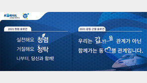 코레일네트웍스, 2021년 청렴·갑질근절 슬로건 공개