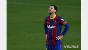 ‘메시 침묵’ 바르셀로나, 선두 ATM과 0-0 무승부…2점 차 2위