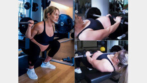 만삭 임신부, 140kg 역기 들어올려…쏟아진 비판 (영상)