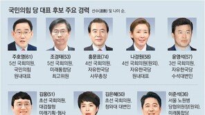 국민의힘 당대표, 중진 5인 vs 초선-청년 3인 ‘세대 대결’ 