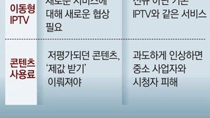 콘텐츠 충돌… 이번엔 ‘이동형 IPTV’ 