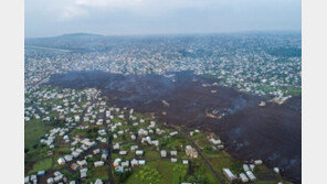 화산 폭발 콩고민주공화국… 용암으로 뒤덮인 마을
