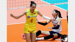 ‘김연경 14득점’ 한국, FIVB 랭킹 1위 중국에 1-3 역전패