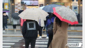 [날씨]퇴근길 전국 곳곳 빗방울…제주 새벽까지 강한 비