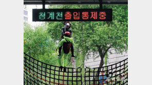 청계천 집중호우 대비 시민구조 훈련