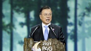 P4G 개막식 대통령 수행차량 뛰어든 기후활동가 현행범 체포