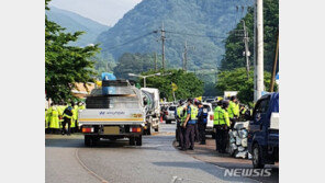 경찰, 사드기지 농성 주민 강제 해산…차량 진입 시작