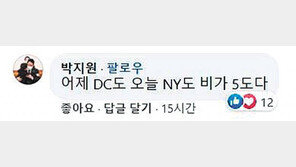 “어제 DC 오늘 NY”… SNS에 동선 노출한 국정원 수장 박지원 