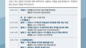 의학한림원, 4일 ‘코로나-19 예방접종 과연 안전한가?’ 온라인 포럼 개최