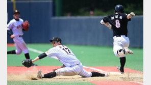 [포토] 문동주 ‘1루 수비도 확실하게’