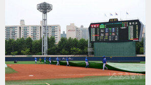 [포토] 황금사자기 우천으로 중단