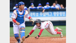 [포토] 임서준 ‘홈을 향해서’