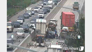 이천 중부고속도로서 6중 추돌 사고…운전자 등 10명 부상