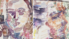 흩날리는 선, 묘한 색조가 만들어낸 몽환적 초상