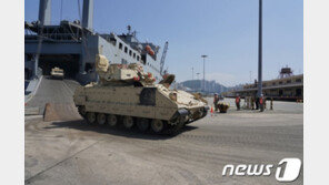美 ‘불독여단’ 한국에 재배치…전차 등 장비 도착