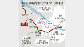 GTX-D 강남직결 무산… ‘김포∼부천’ 노선 확정