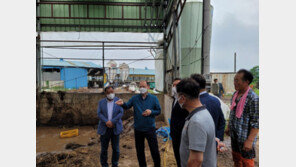 [포토]농협축산경제 대표이사 집중호우 피해지역 방문