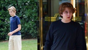 중학생이 ‘키 2m, 몸무게 105㎏’…폭풍 성장한 트럼프 막내아들
