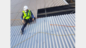 현대중공업 사외 공사업체 근로자, 지붕교체 작업중 추락사