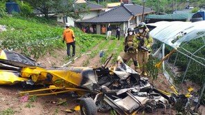 경남 의령서 경비행기 추락사고…2명 사망