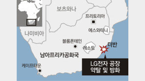 남아공 폭동에 현지 LG전자 공장 전소 