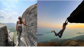 ‘절벽에 대롱’ 홍콩 그 인플루언서, 폭포 셀카 찍다 4.8m 추락사