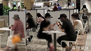 백화점 푸드코트, QR체크인-안심콜 찾기 힘든 ‘방역 사각’